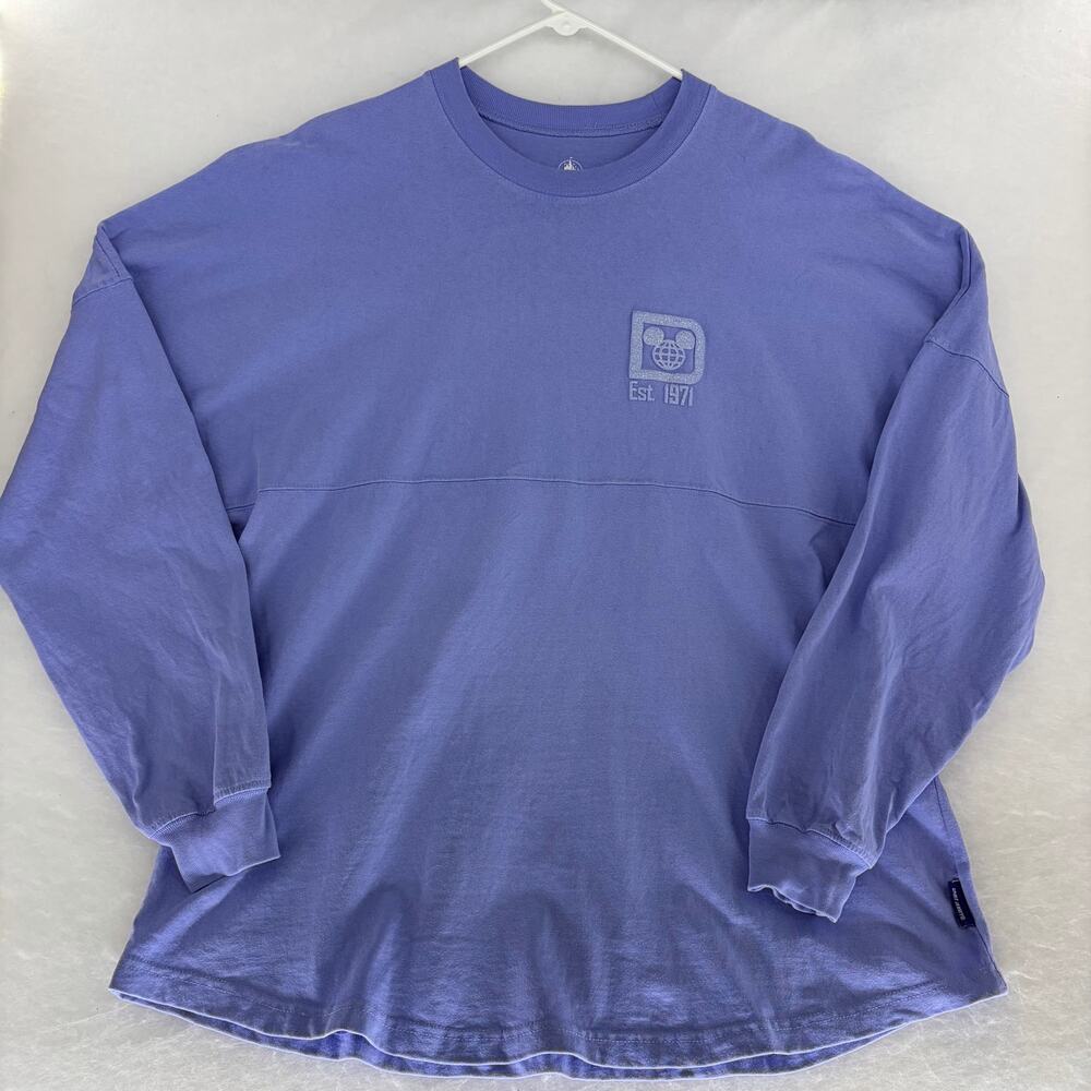 Disney Spirit Jersey ✨ Periwinkle Purple WDW Glitter L